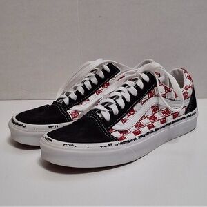 Vans Old Skool Sketch Checkerboard Low-Top Skate Shoes